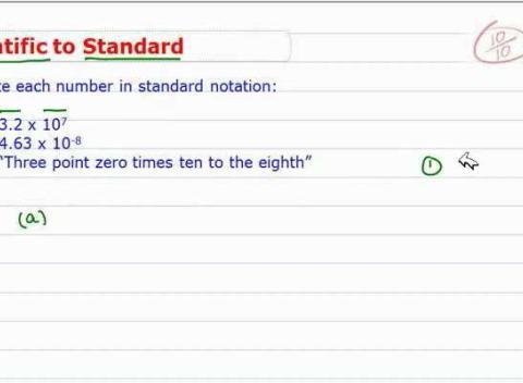 How to Convert Exponents From Scientific Notation to Standard Form ...