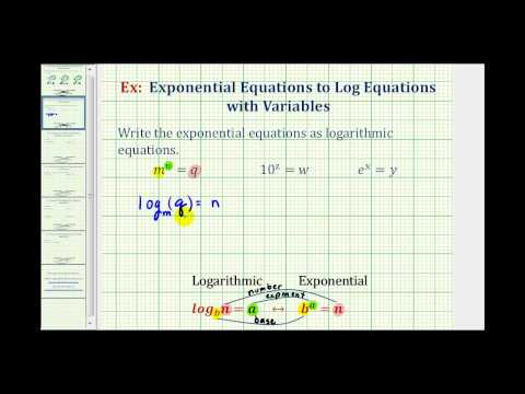 convert to an exponential equation calculator