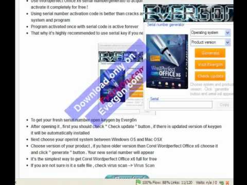 How to get Wordperfect office x6 Serial number by Everg0n | PopScreen