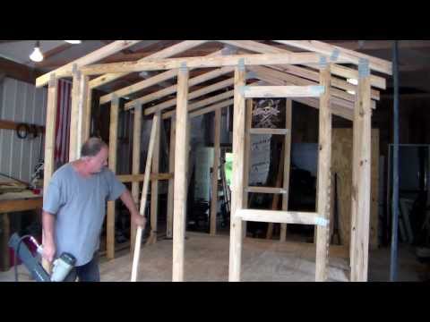 How to build a shed 10x12 Preparing for the T-111 siding | PopScreen