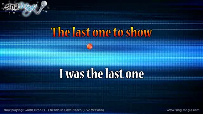 Garth Brooks - Friends In Low Places (Live Version) Karaoke Version