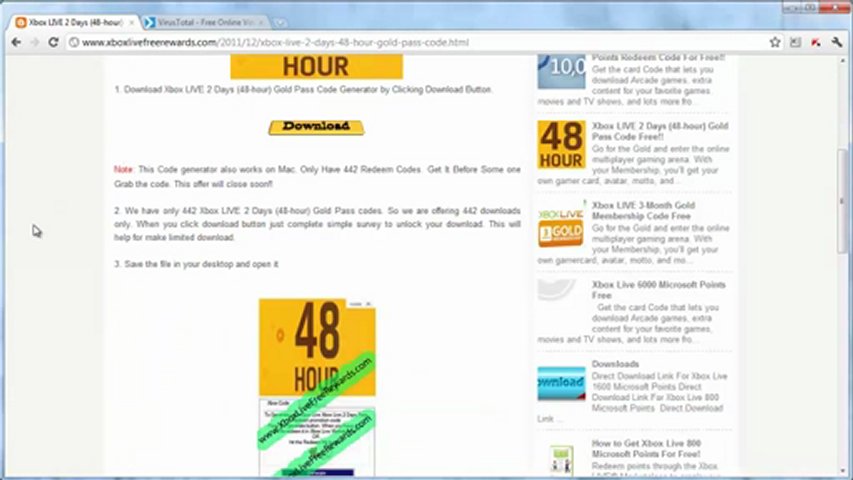 Free 48 Hour Xbox Live Gold Membership Codes