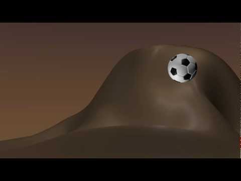 rolling soccer ball