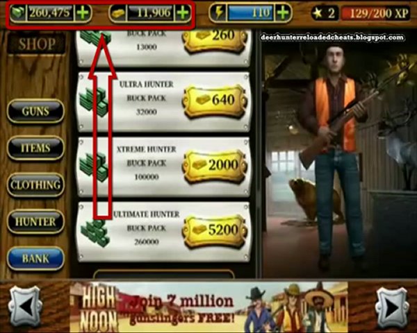 Deer hunter reloaded cheats | PopScreen