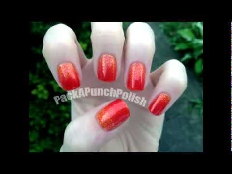 Bubbly Squares Gradient Stamping Nail Art Tutorial Using BM-223 PopScreen