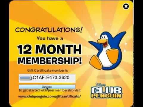 Club Penguin Membership Codes Generator Free Pro Version | Filmvz ...