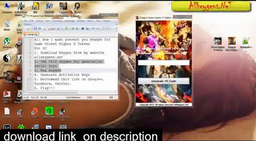 Street Fighter X Tekken * Keygen * Crack * (Activation Code) + Trainer Hack