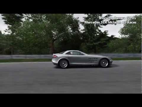 Porsche carrera gt vs mercedes mclaren slr #6