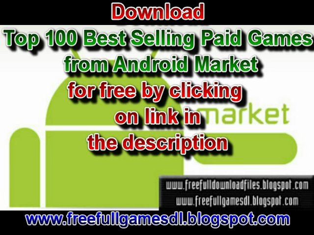 Top 100 Best Selling Paid Android Market